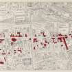 'The Book of the Old Edinburgh Club', Vol I, 1908, Map showing the old houses remaining in the High Street & the Canongate of Edinburgh