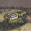 Oblique aerial view centred on the country house, taken from the S.