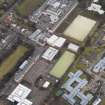 Oblique aerial view centred on the school, taken from the SW.