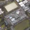 Oblique aerial view centred on the school, taken from the NNE.