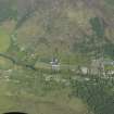 General oblique aerial view of Strontian village centred on the school, taken from the W.