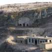 View from SW showing North engine room and SAA store set into cliff.