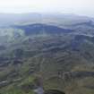 General oblique aerial view looking across Loch Fada towards Quiraing and Meall na Suiramach, taken from the E.