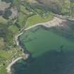 Oblique aerial view of Ardarroch and Ardoch centred on the fish traps in the bay, taken from the WNW.