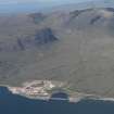 General oblique aerial view centred on the Kishorn dry dock and Bealach na Ba, taken from the SE.