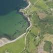 Oblique aerial view of Ardoch and Ardarroch centred on the fish traps in the bay, taken from the SE.