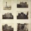 Six views of Melrose Abbey and Maclean's Cross, Iona.