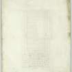 Digital copy of Edinburgh, Trinity Crescent, Trinity Baths.
Plan of gallery floor.
Titled: 'Trinity Baths'.