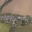 Oblique aerial view centred on the village, taken from the WSW.