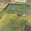 General oblique aerial view of Dumbarnie farmstead and the cropmarks of the rig, taken from the E.