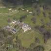 Oblique aerial view centred on the hotel with the stable block adjacent, taken from the SSE.