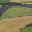 General oblique aerial view of the cropmarks of the enclosures, taken from the SSE.