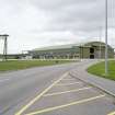 General view from WNW of J type aircraft hangar.