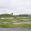 General view from ENE showing the relationship between the J type and C type (background) aircraft hangars.