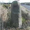 View of milestone from W.