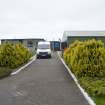 View from SSE of RAF Kinloss Police Dogs Section kennels in NW dispersal area.