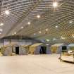 Interior.  Gnereal view showing internal space of sports hall. within L type aircraft hangar in the SE dispersal area.