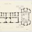 First floor plan of Gosford House, East Lothian.