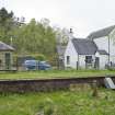 View from ENE of station masters house with the ticket office.