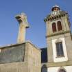 Doune Church, detail of tower and cross