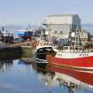 N Basin and boat yard, view from SW