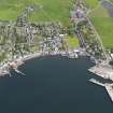 General oblique aerial view of Scalloway, taken from the SSW.