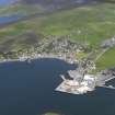 General oblique aerial view of Scalloway, taken from the SSE.