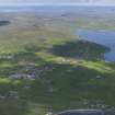 General oblique aerial view of Sandwick and Leebitten, looking to the N.