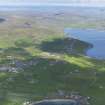 General oblique aerial view of Sandwick and Leebitten, looking to the N.