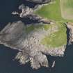 Oblique aerial view of the Broch of Burraland, taken from the ENE.