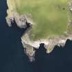 Oblique aerial view of the Bard Head coastal battery, looking to the NNW.