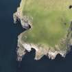 Oblique aerial view of the Bard Head coastal battery, looking to the NW.