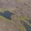 Oblique aerial view of Dutch Loch, Papa Stour, looking NE.