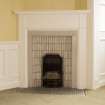 Interior. Ground floor, dining room, detail of fireplace