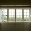 Interior. Ground floor, dining room, detail of bay window (daylight)