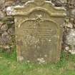 View of gravestone dated 1831.