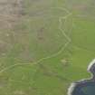General oblique aerial view of the southern flank of Gallow Hill, Unst, looking ENE.