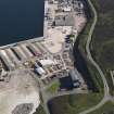 Oblique aerial view of the industrial area, looking SSE.