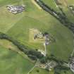 Oblique aerial view of Glenluce Abbey, taken from the NE.