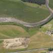 Oblique aerial view of the parchmarks of the enclosure, taken from the NNE.