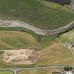 Oblique aerial view of the parchmarks of the enclosure, taken from the NNE.