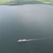 General oblique aerial view of the ferry in Loch Ryan, taken from the E.