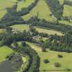 General oblique aerial view of Auchendrane Castlel, taken from the ESE.