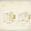 Stirling Infirmary.
Plan of basement and ground floors.