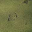 Oblique aerial view of the remains of Elsie the Greater Recumbent Stone Circle, taken from the W.