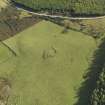 Oblique aerial view of the remains of Elsie the Greater Recumbent Stone Circle, taken from the WNW.