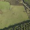 Oblique aerial view of the remains of Elsie the Greater Recumbent Stone Circle, taken from the SW.