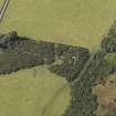 Oblique aerial view of the remains of the recumbent stone circle at Auchlee, taken from the E.