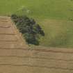 Oblique aerial view of Loanend recumbent stone circle, taken from the E.