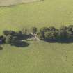 Oblique aerial view of Old Keig recumbent stone circle, taken from the E.